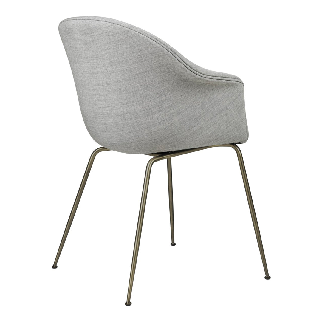 Bat Dining Chair with Conic Base - Fully Upholstered Modern Kitchen Chair for Dining Room, Restaurant & Cafe