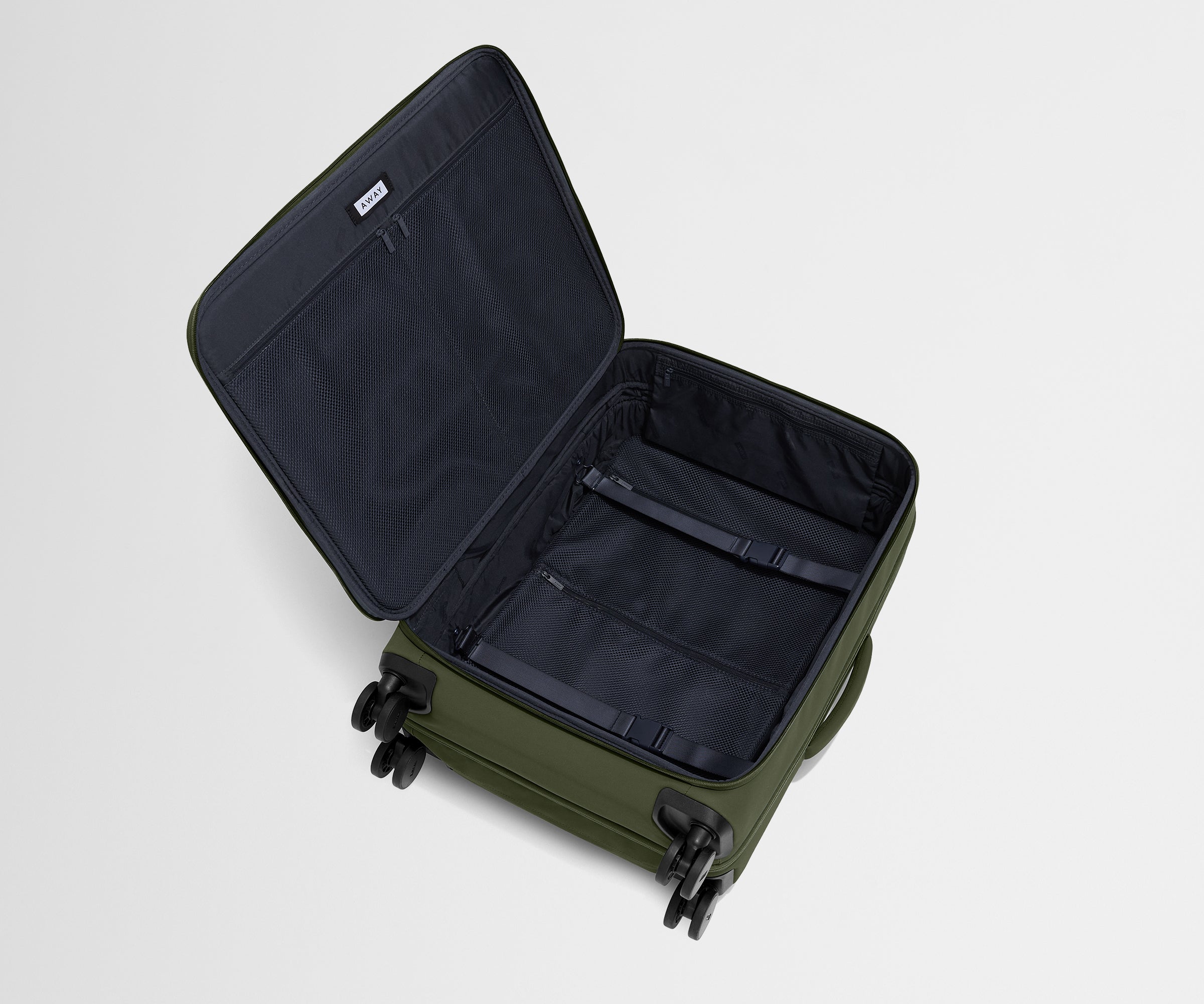 Premium Softside Medium Luggage in Olive Green - Lightweight & Durable Carry-On for Travel, Business Trips & Weekend Getaways