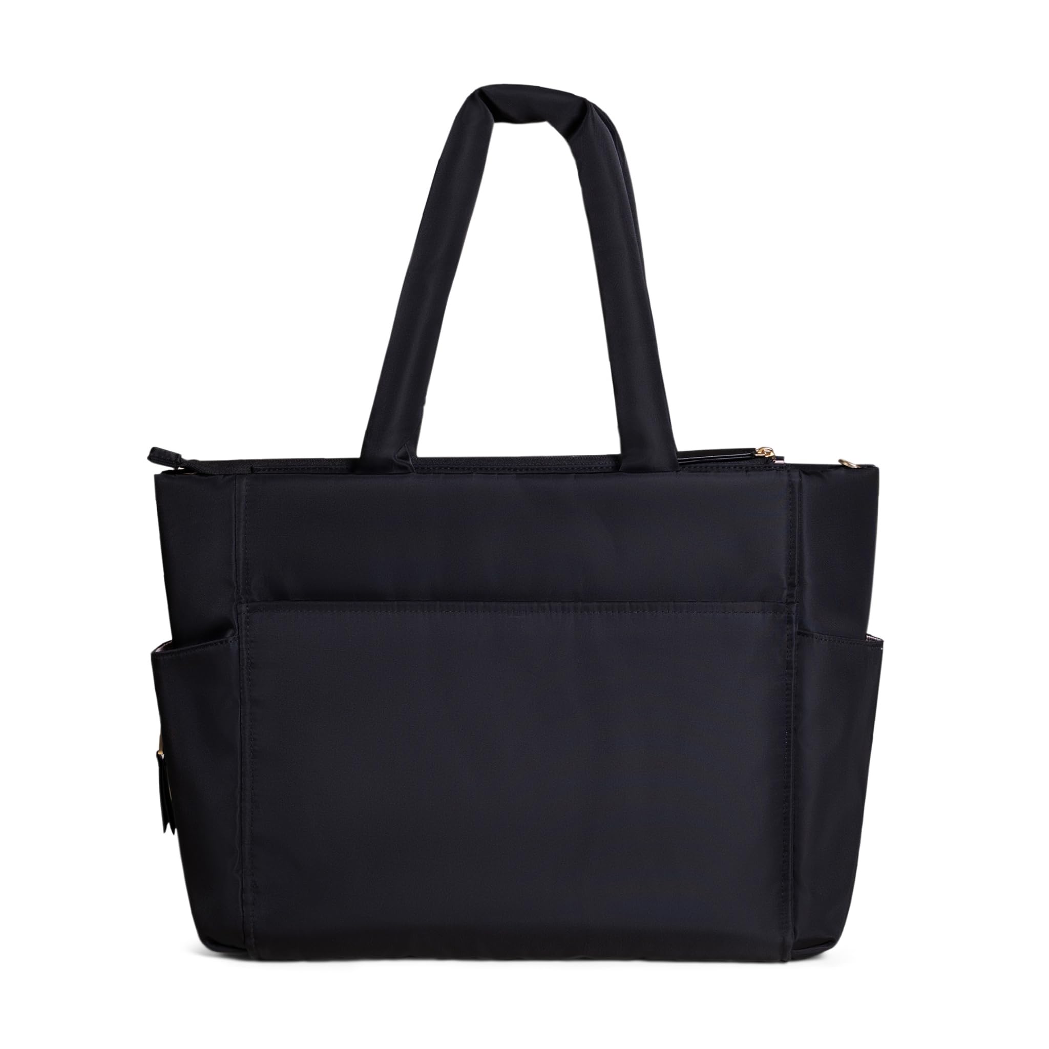Premium Jujube Utility-Strap Tote Bag - Large Diaper Bag with Portable Changing Pad | Travel & Baby Essentials Organizer for Boys & Girls | Holds Bottles, Wipes, Diapers & Pacifiers | Perfect for Daycare, Travel & On-the-Go Parents (Black)