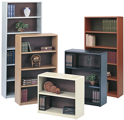 SAF7170BL - Safco ValueMate Bookcase with 5 Shelves, Black - Sturdy Metal Bookcase for Home, Office, or Classroom Storage & Organization