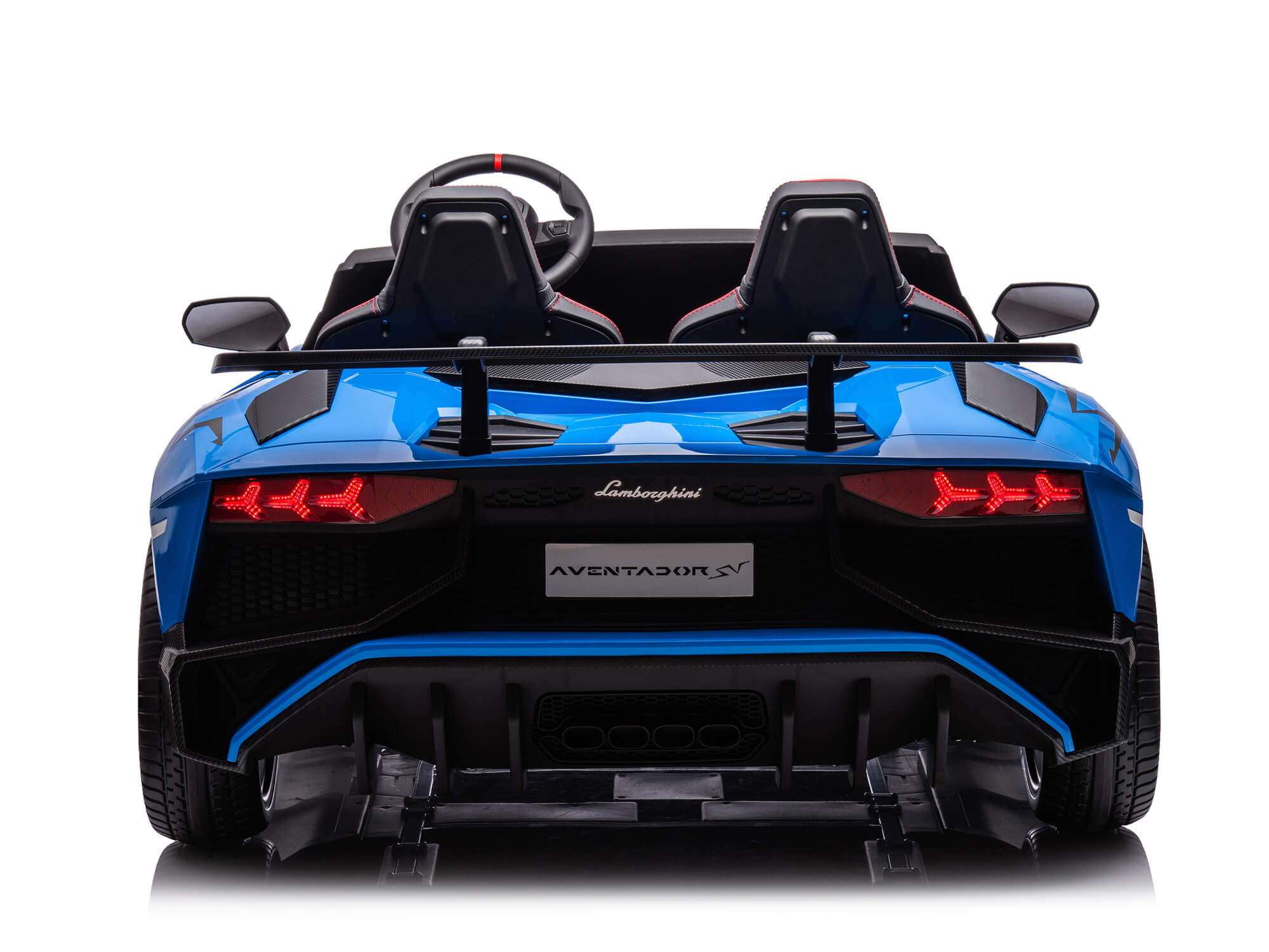 24V Lamborghini Aventador Kids Electric Ride-On Car - 2 Seater, Blue - Perfect for Birthday Gifts & Outdoor Play