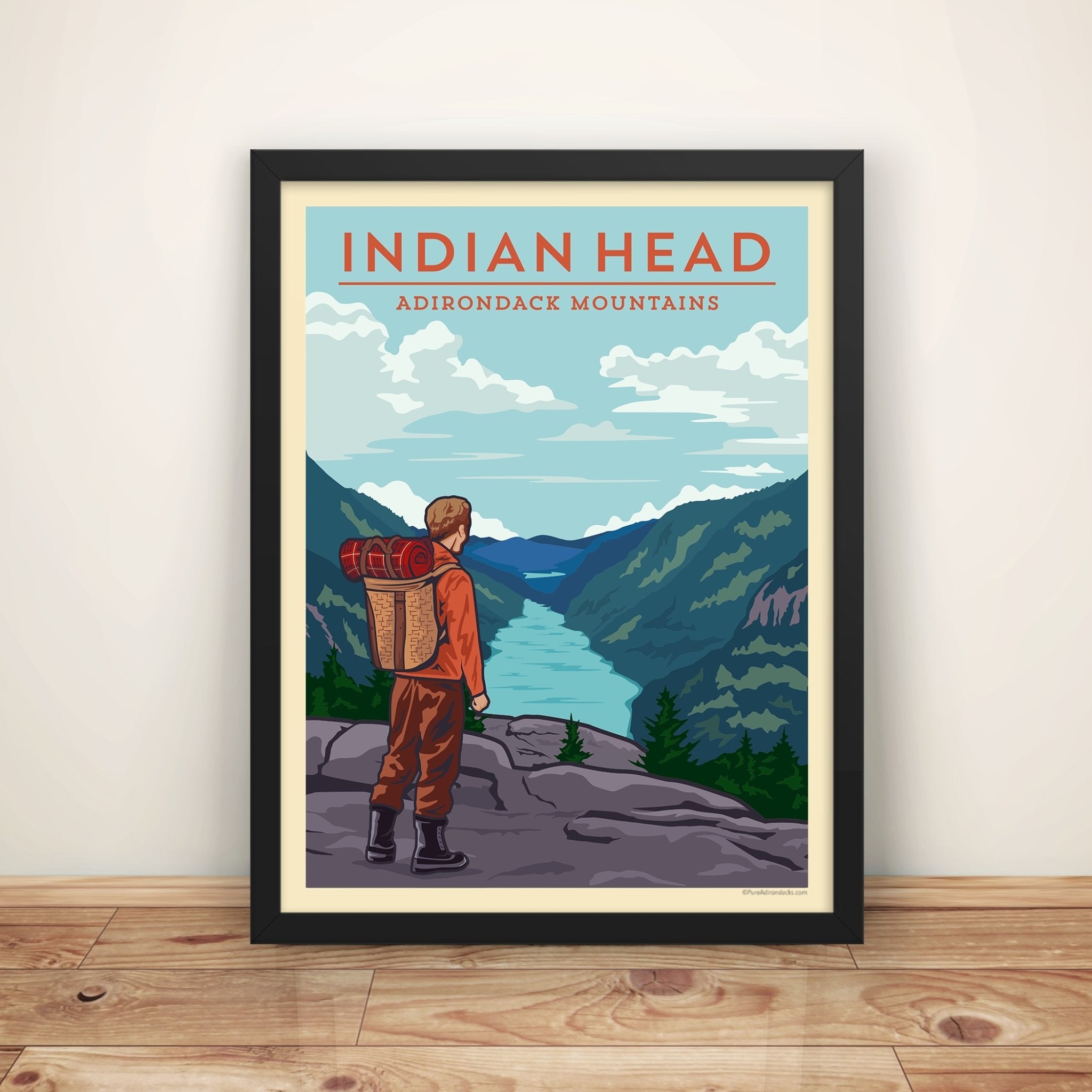 Stunning Indian Head Viewpoint Poster - Vintage Travel Wall Art for Home & Office Decor | Perfect for Living Room, Bedroom, or Gift