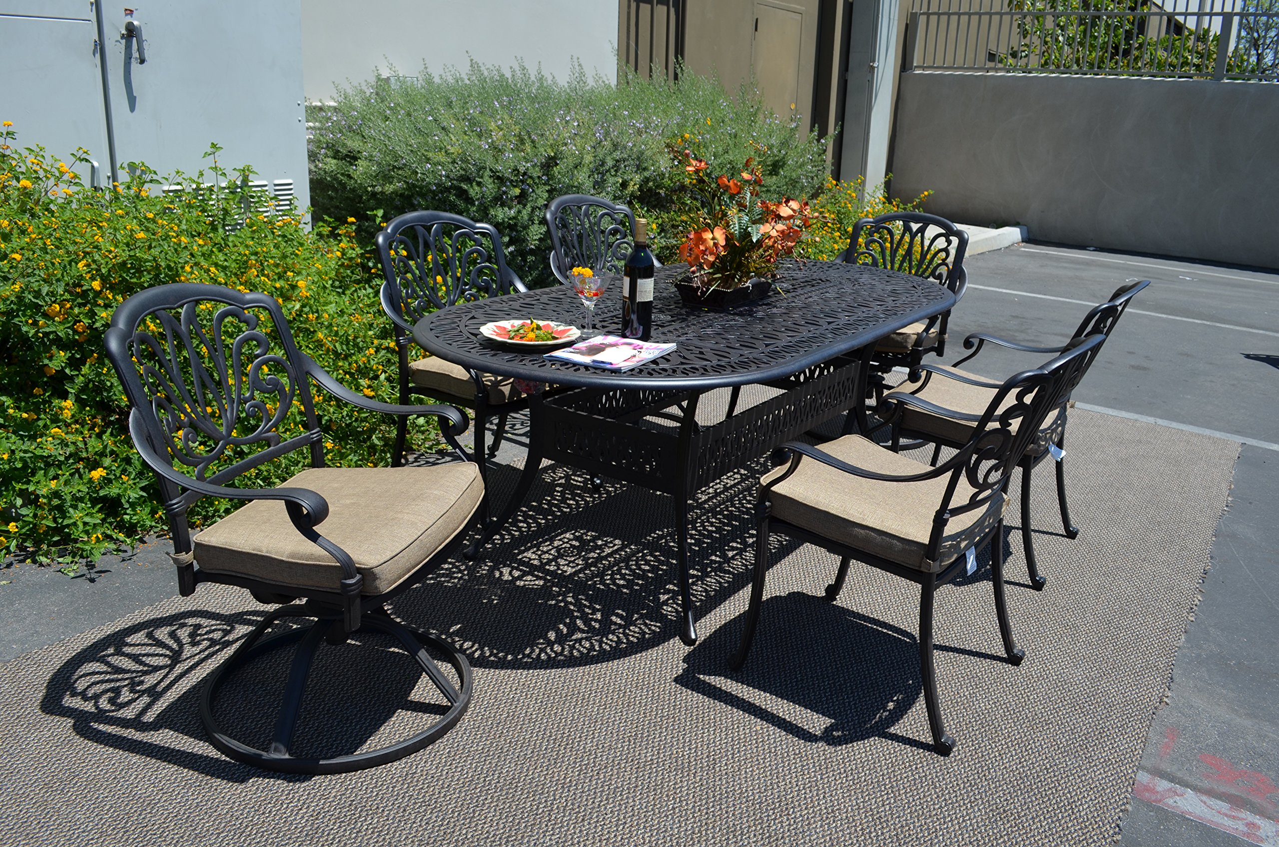 Elizabeth 7-Piece Outdoor Patio Dining Set - 42