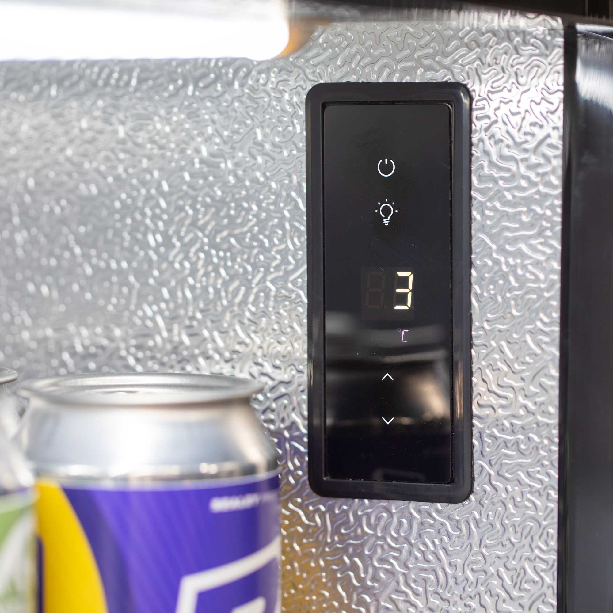 Baridi 190L Double Sliding Door Back Bar Refrigerator - Commercial Grade Black Drink Cooler for Bars, Restaurants & Home Use | Energy Efficient Beverage Fridge with Adjustable Shelves (Model DH273)