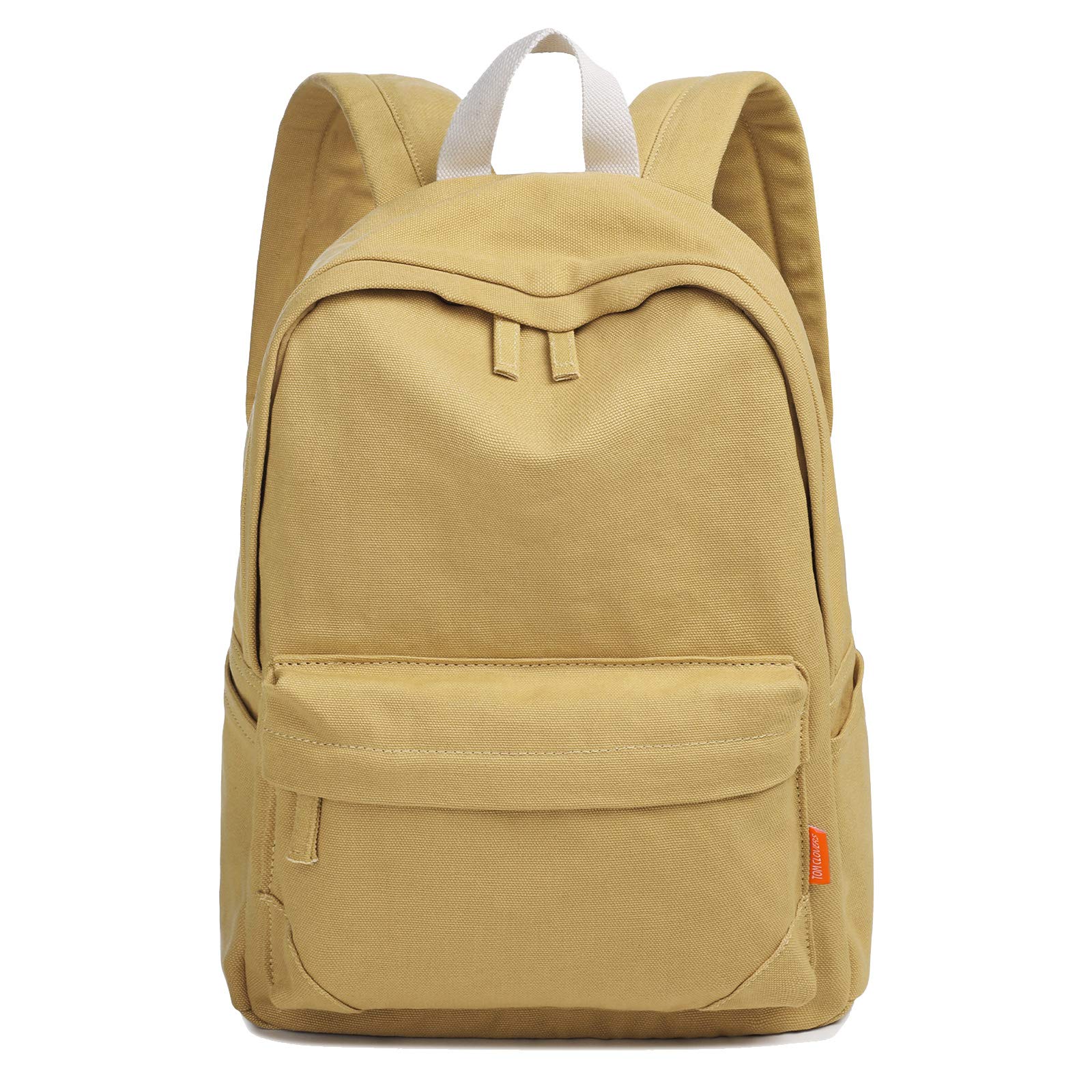 Tom Clovers Canvas Backpack - Durable Laptop Backpack for School, Travel & Work - Waterproof Weekender Bag with USB Charging Port - Perfect for College, Commuting & Outdoor Adventures