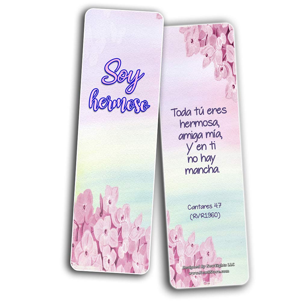 30 Pack Spanish Devotional Bible Verse Bookmarks for Women - Uplifting Bible Quotes & Inspirational Texts | Perfect for Daily Devotion, Bible Study, Church Gifts & Christian Encouragement