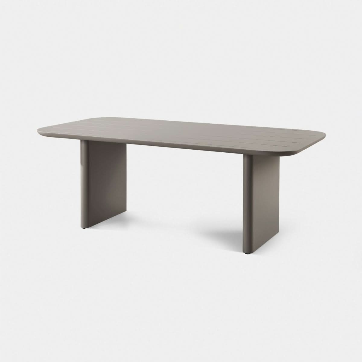 Victoria Aluminum Slatted Dining Table 81