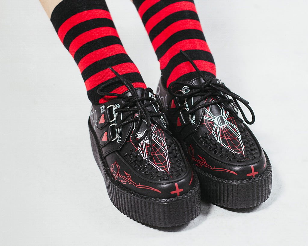 Eliza Sidney X T.U.K. Creeper Platform Shoes - Vintage Punk Style for Women | Perfect for Concerts, Parties & Alternative Fashion Outfits