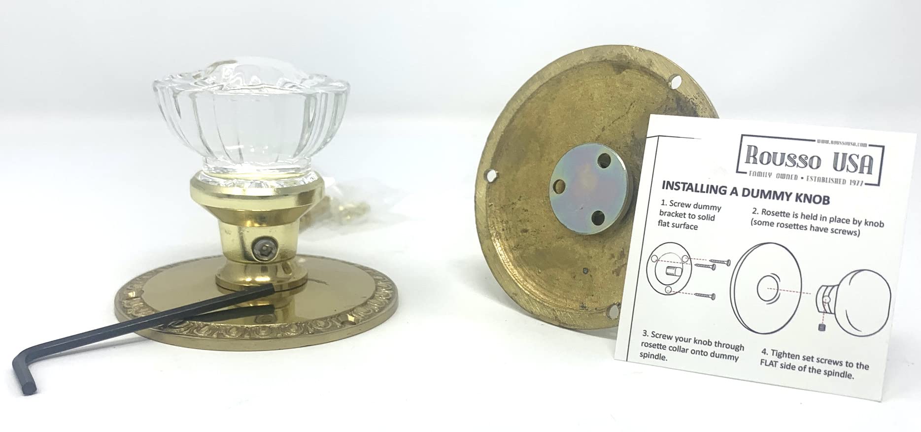 Vintage Egg & Dart Style Fluted Glass Cabinet Knobs - Polished Brass Finish (Set of 10) - Perfect for Antique Dressers, Kitchen Cabinets & Bathroom Vanities