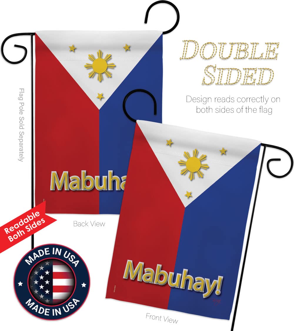 Breeze Decor Garden Flag Set with Stand - Double-Sided Yard Banner for Home & Outdoor Decor