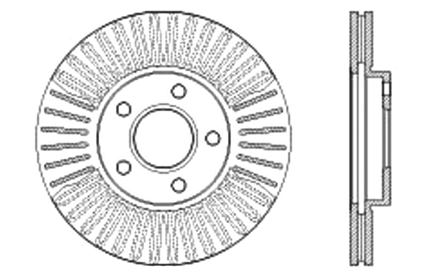StopTech 128.65132R Sport Cross Drilled Brake Rotor - Front Right | High-Performance Braking for Sports Cars & Track Use | Enhanced Cooling & Durability