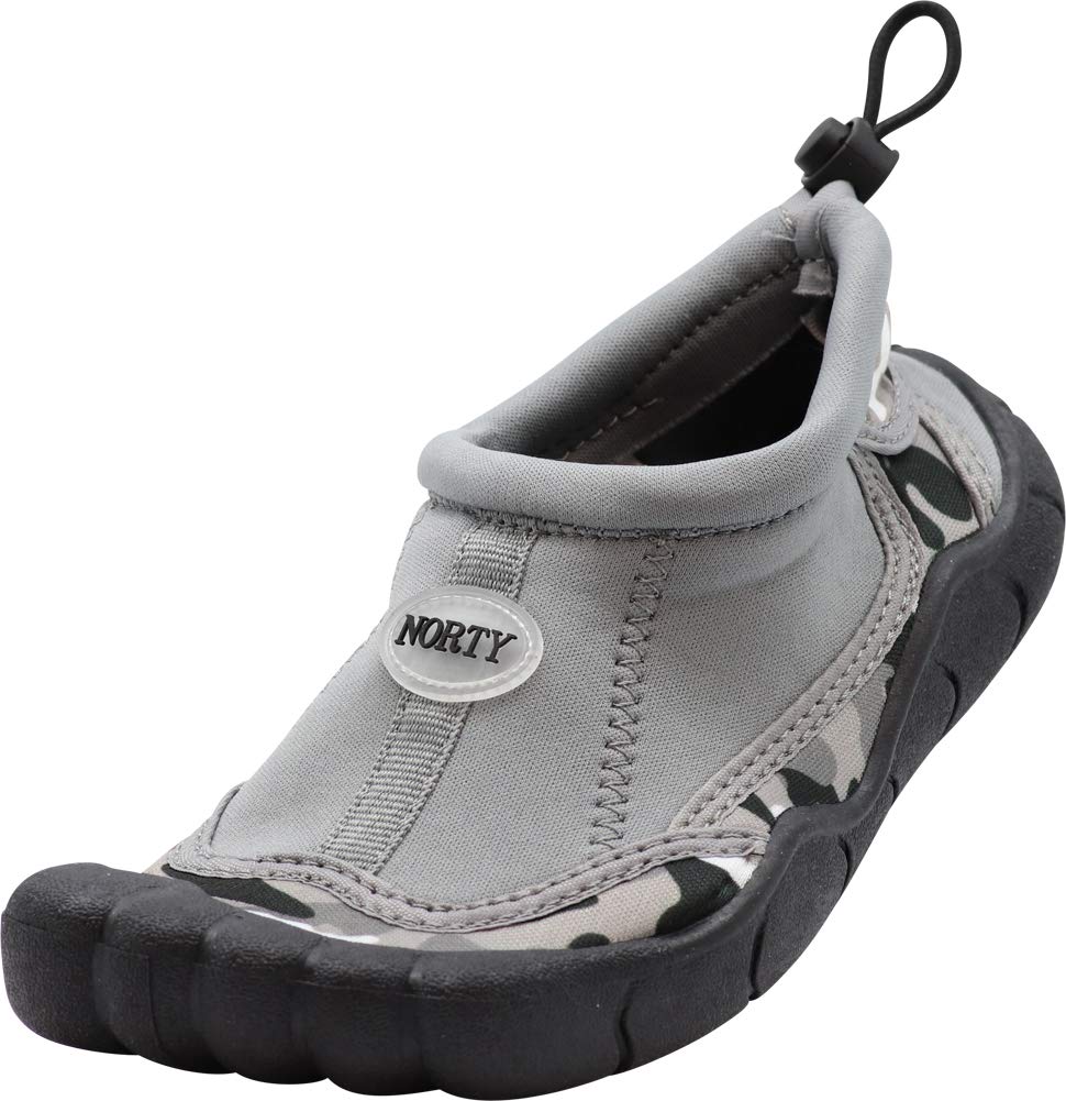 NORTY Kids Water Shoes for Boys and Girls - Non-Slip 5-Toe Design Toddler Swim Shoes for Beach, Pool & Water Play - Lightweight Quick-Dry Aqua Socks for Infants 1-3 Years