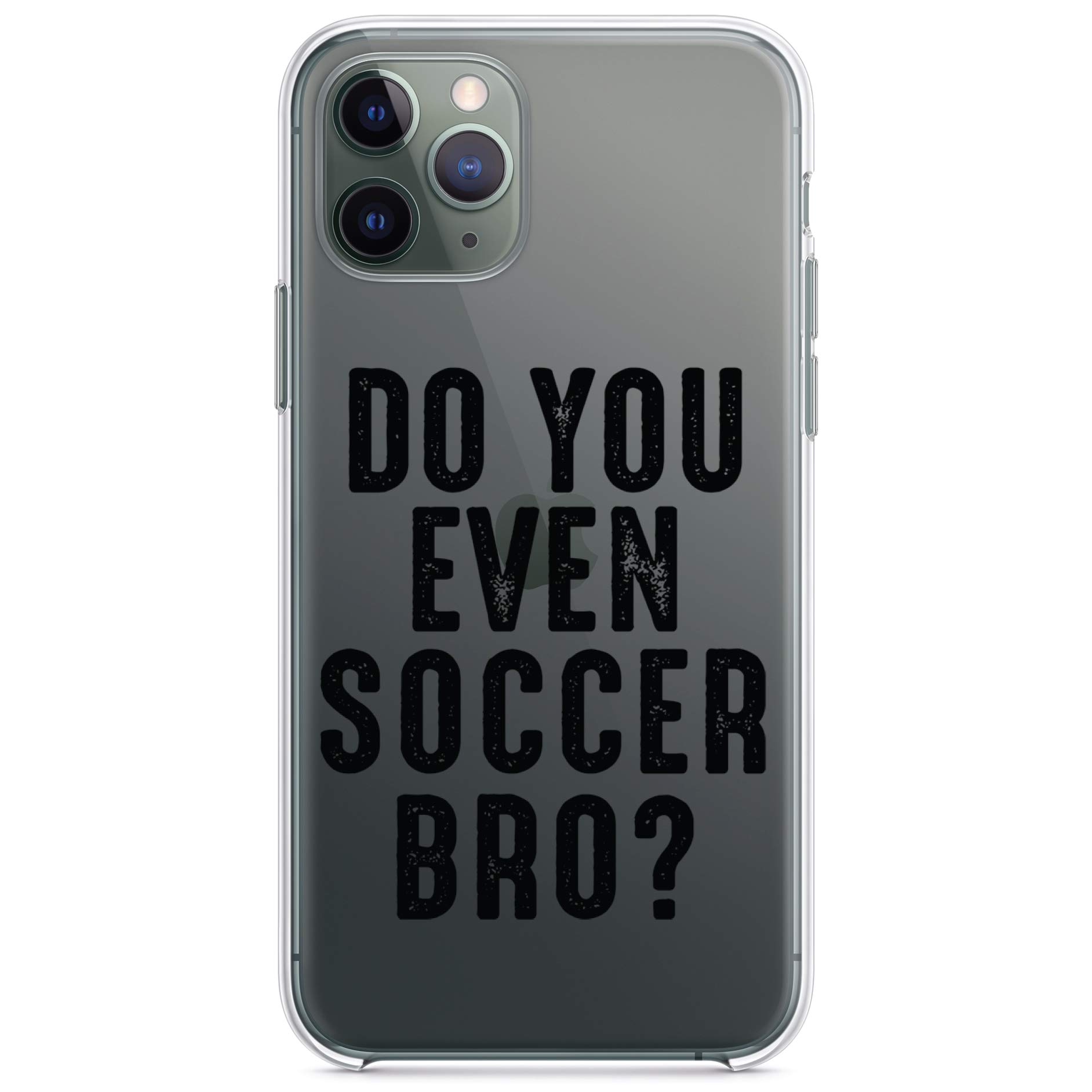 Shockproof Hybrid Case for iPhone 13 Pro Max (6.7 Inch) - Clear TPU Bumper with Acrylic Back & Tempered Glass Screen Protector - Protective Phone Cover for Soccer Fans & Outdoor Activities