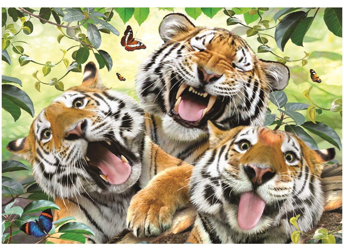 Anatolian Puzzle - Tiger Selfie 260 Piece Jigsaw Puzzle #3332 - Perfect for Family Game Night, Educational Toy & Home Decor Gift