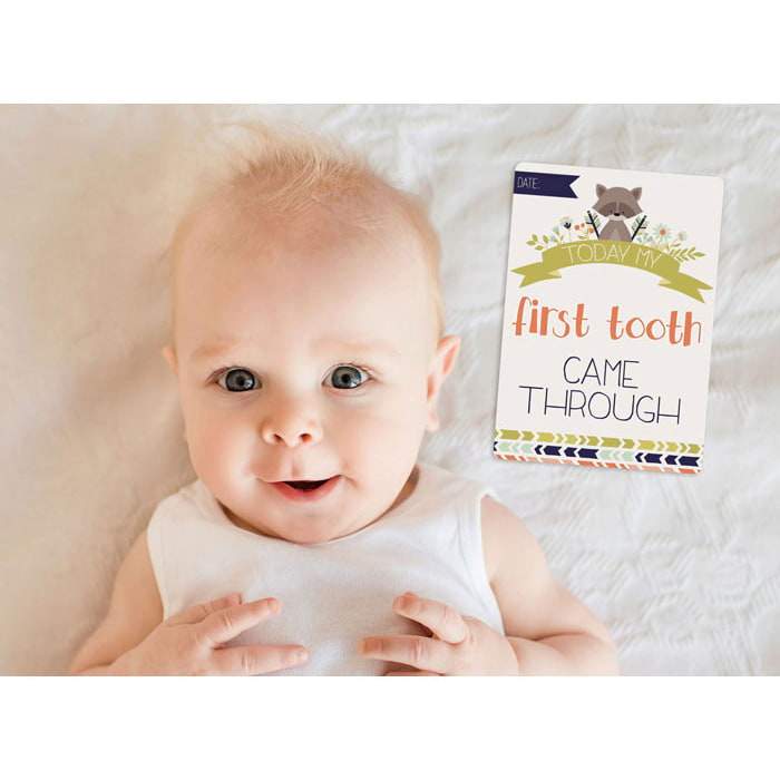 Adorable Baby Boy Milestone Cards - 40% Off | Perfect for Newborn Photo Shoots & First Year Memories