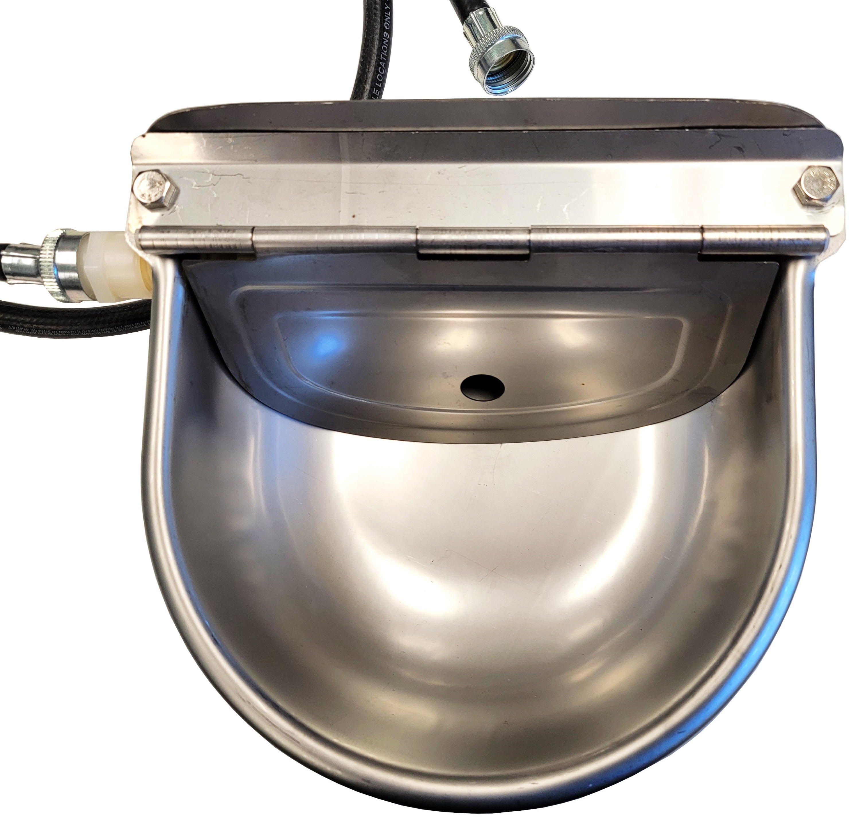 Rite Farm Automatic Livestock Waterer - Stainless Steel Stock Tank Drinker with Hose & Fittings - Ideal for Cattle, Horses & Farm Animals Watering System