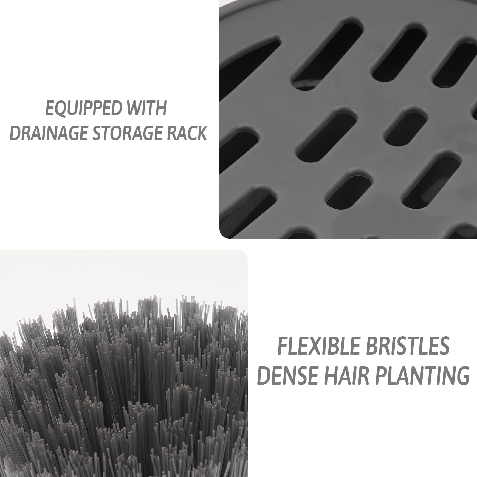 Palm Dish Brush with Soap Dispenser - Kitchen Scrub Brush for Pots & Pans - Sink Cleaning Tool