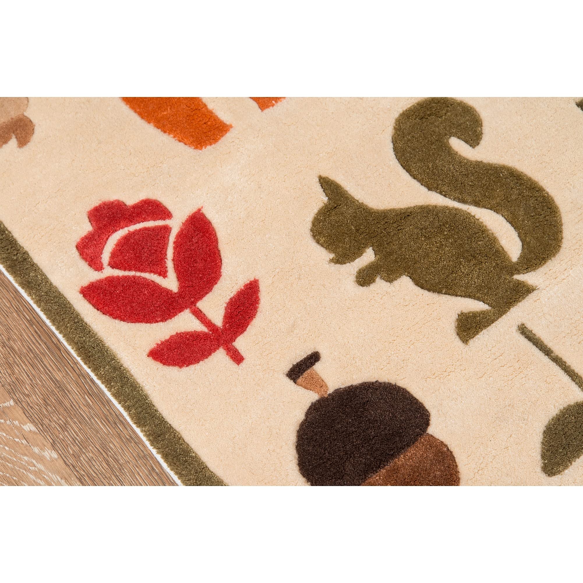 Momeni Lil Mo Whimsy 8' X 10' Ivory Contemporary Hand Tufted Area Rug - Perfect for Living Room, Bedroom & Modern Home Decor