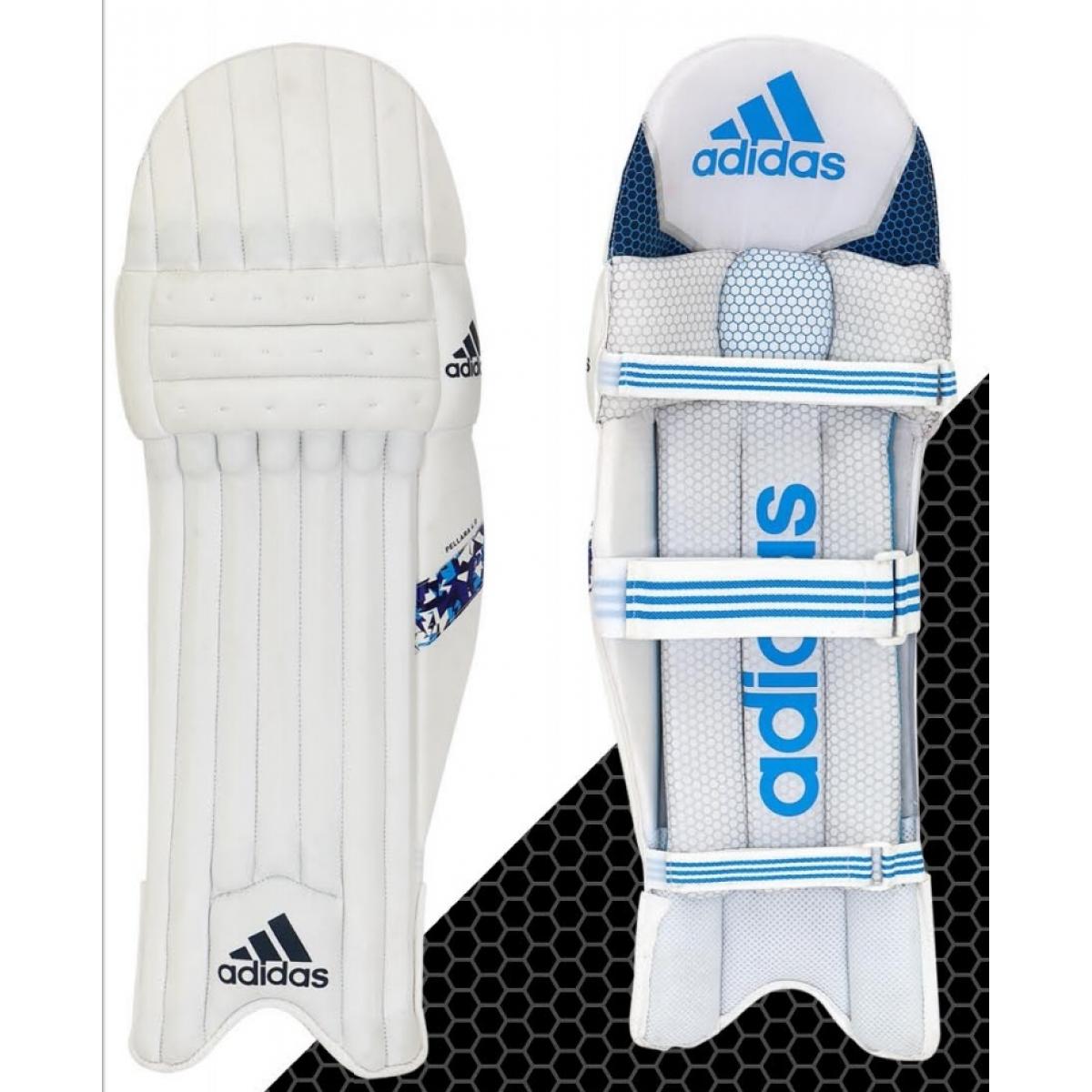 Adidas Pellara 3.0 Cricket Batting Pads - Lightweight Leg Protection for Cricket Players | Perfect for Practice & Match Play