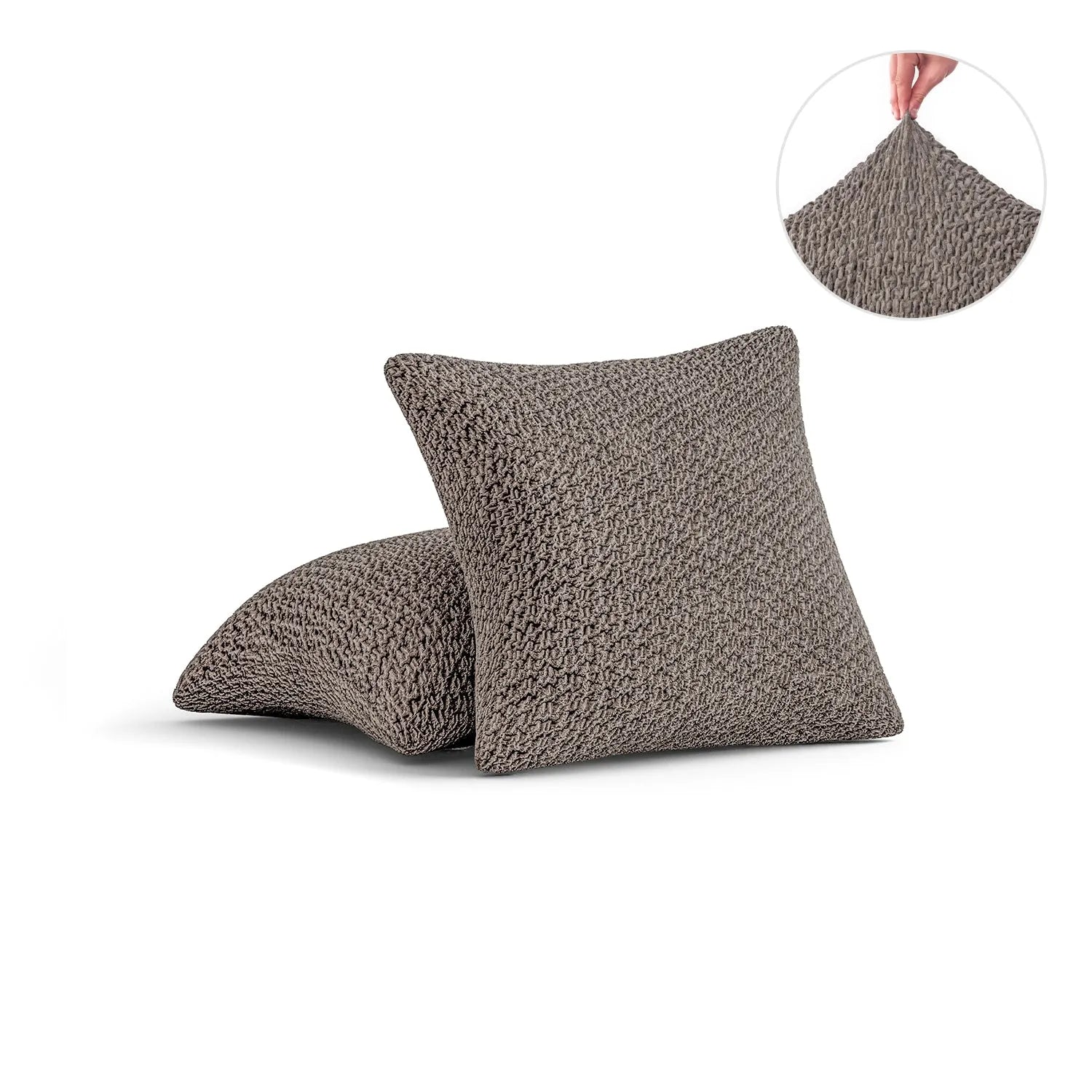 2 Pack Velvet Pillow Slipcovers 16x16 Inches - Soft Luxury Cushion Covers for Sofa, Bed & Home Decor - Perfect for Living Room, Bedroom & Cozy Spaces