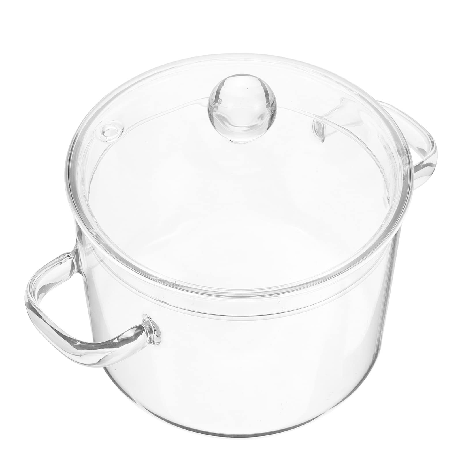 Yardwe 1350ml Glass Pasta Bowl with Lid - Microwave Safe Soup, Ramen, Salad & Dessert Serving Bowl for Instant Noodles, Snacks, Vegetables & Appetizers - Perfect for Home Dining, Meal Prep & Party Serving