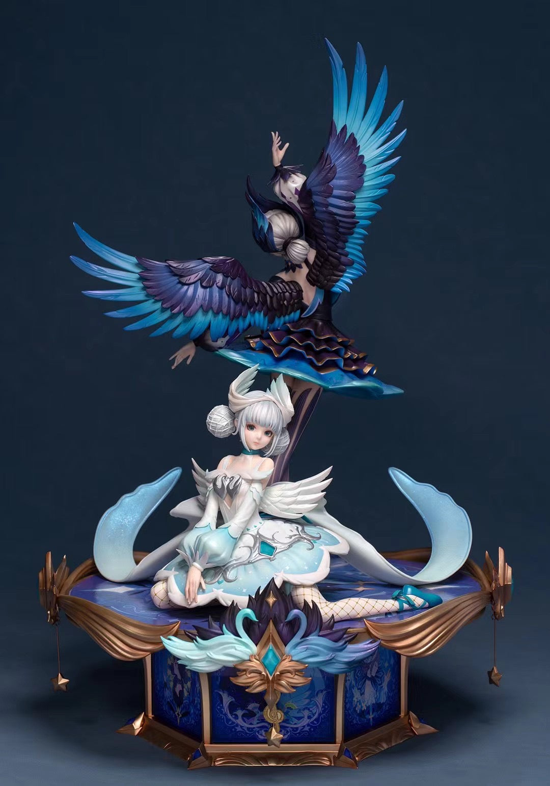 Myethos Studio Licensed King of Glory Swan Starlets Xiao Qiao Figure - Official Genshin Impact Collectible Statue for Anime Fans & Gamers - Perfect for Display, Gift Giving & Cosplay Inspiration
