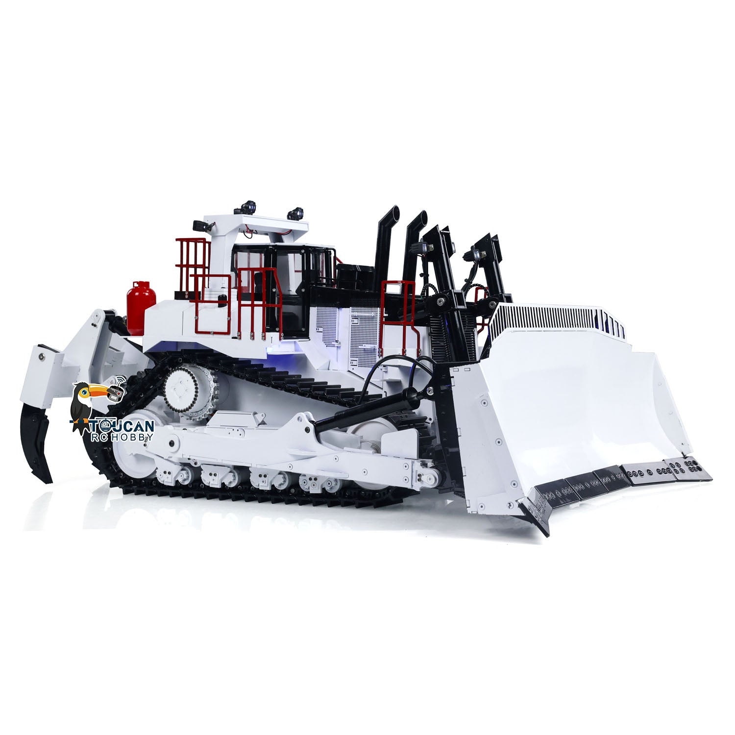 1/14 Scale D11T RC Hydraulic Bulldozer with 3 Plow - Heavy Duty Remote Control Dozer with Sound, Light & Smoke - Pre-Assembled & Painted - Perfect for Construction Enthusiasts & Collectors