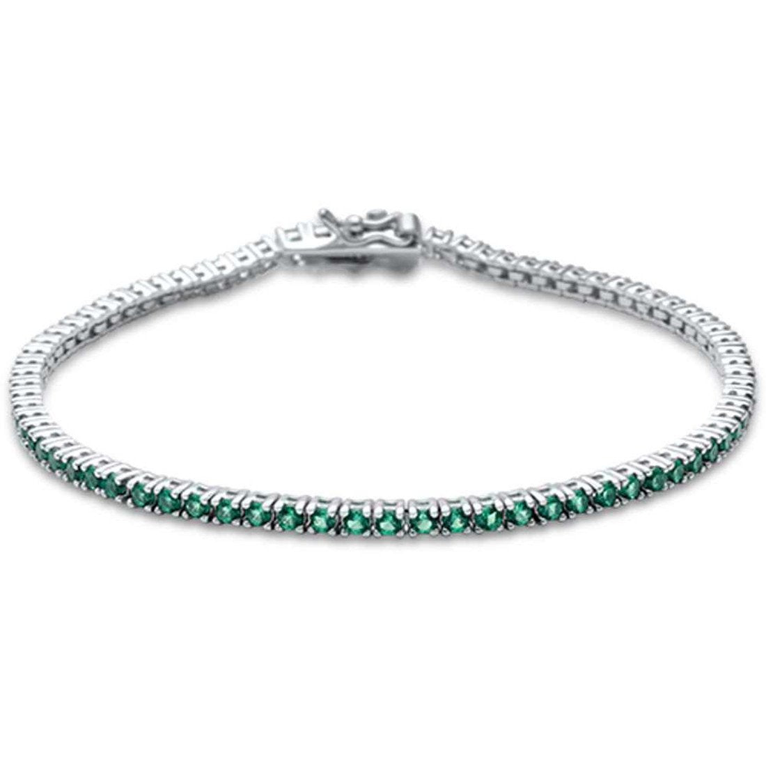 7 Tennis Bracelet 2.5mm Tiny Round Cubic Zirconia 925 Sterling Silver | Elegant Everyday Jewelry for Women | Perfect for Weddings, Parties & Gifts