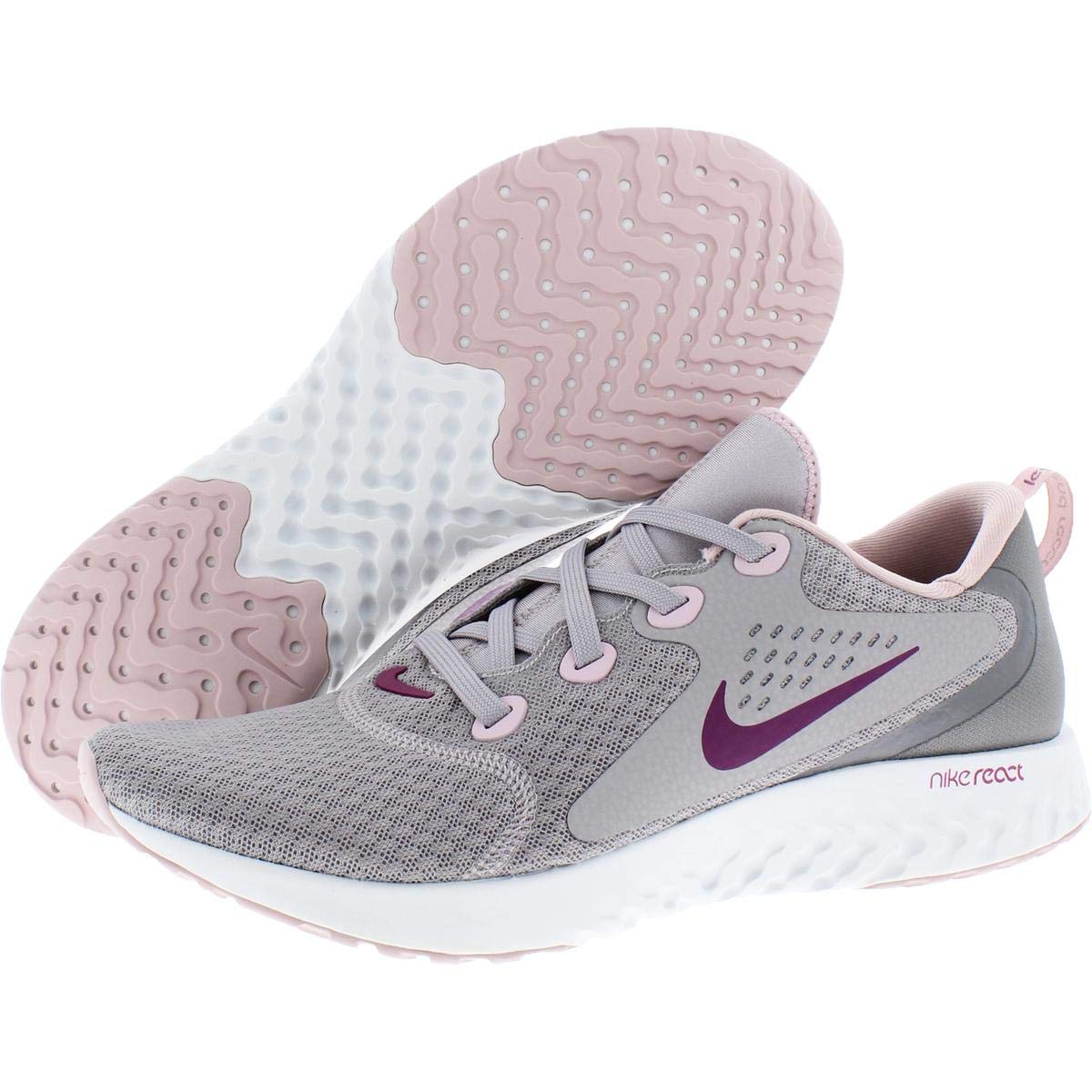 Nike Women's Legend React Running Shoes - Black/Grey, Size 6.5 & 11 | Lightweight Cushioned Sneakers for Jogging, Gym Workouts & Everyday Comfort