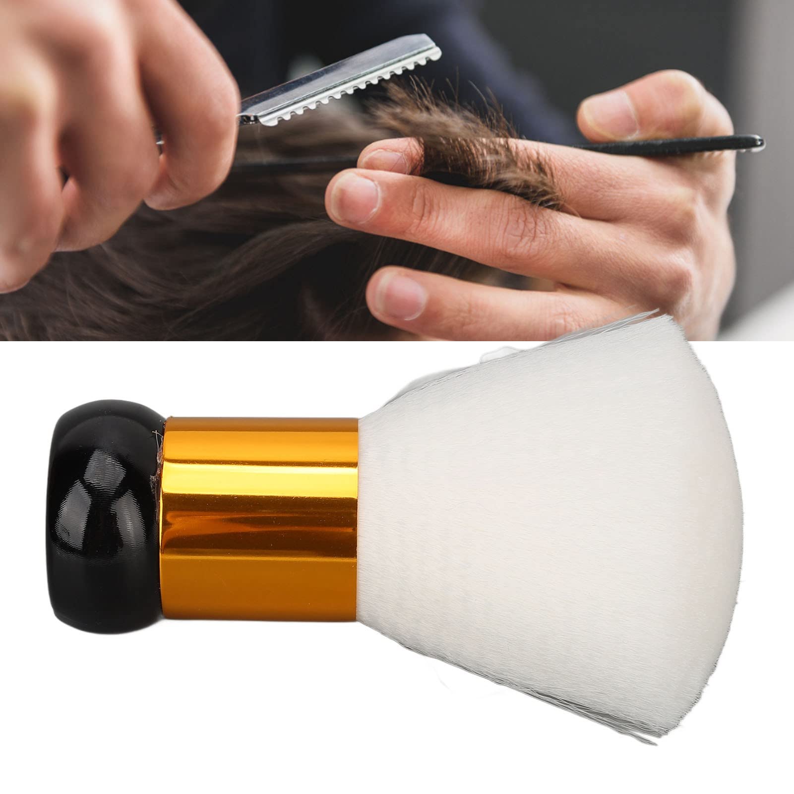 Professional Hair Duster Brush - High Elastic Portable Salon Hair Sweeping Brush for Stylists & Home Use - Perfect for Salon Stations, Home Styling & Quick Cleanups