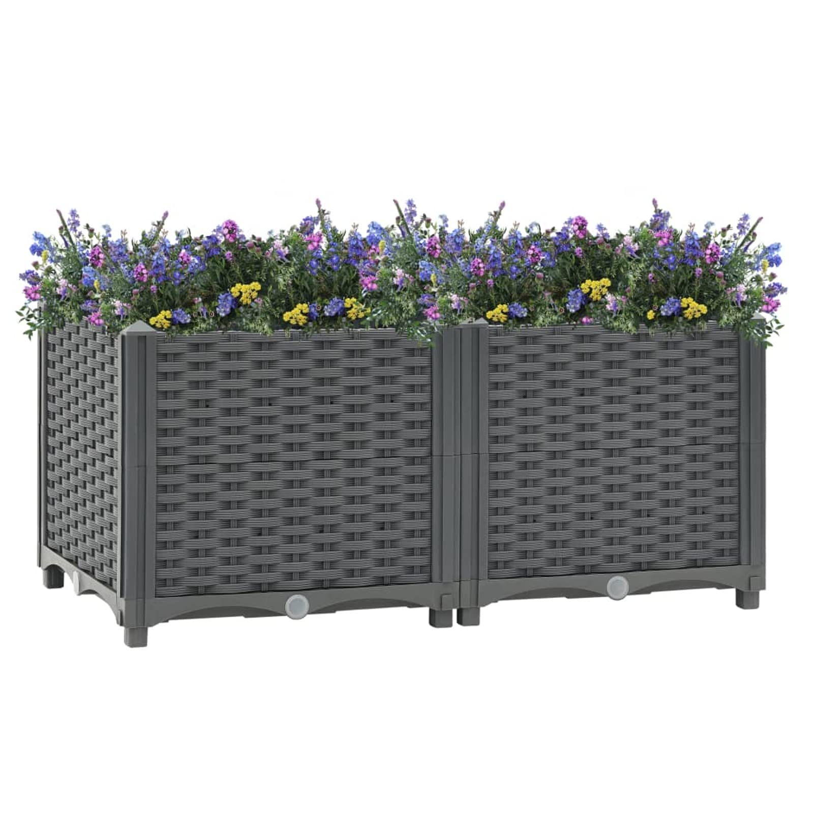 Galvanized Metal Raised Garden Bed Planter - 31.5