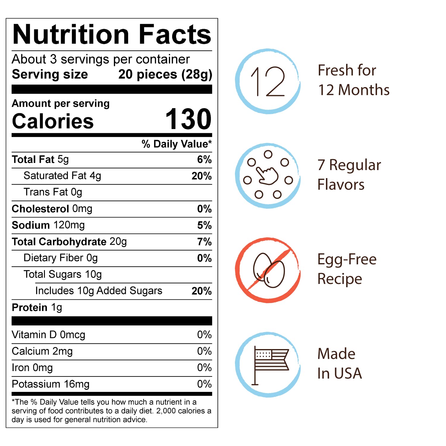 Cinnamon Bun Cookie Dough Bites - Chocolate Covered Edible Cookie Dough Snacks - Egg Free, Gluten Free Cookie Dough Candy - 12 Pack (3.1 oz Each) - Perfect for Parties, Gifts & Sweet Cravings
