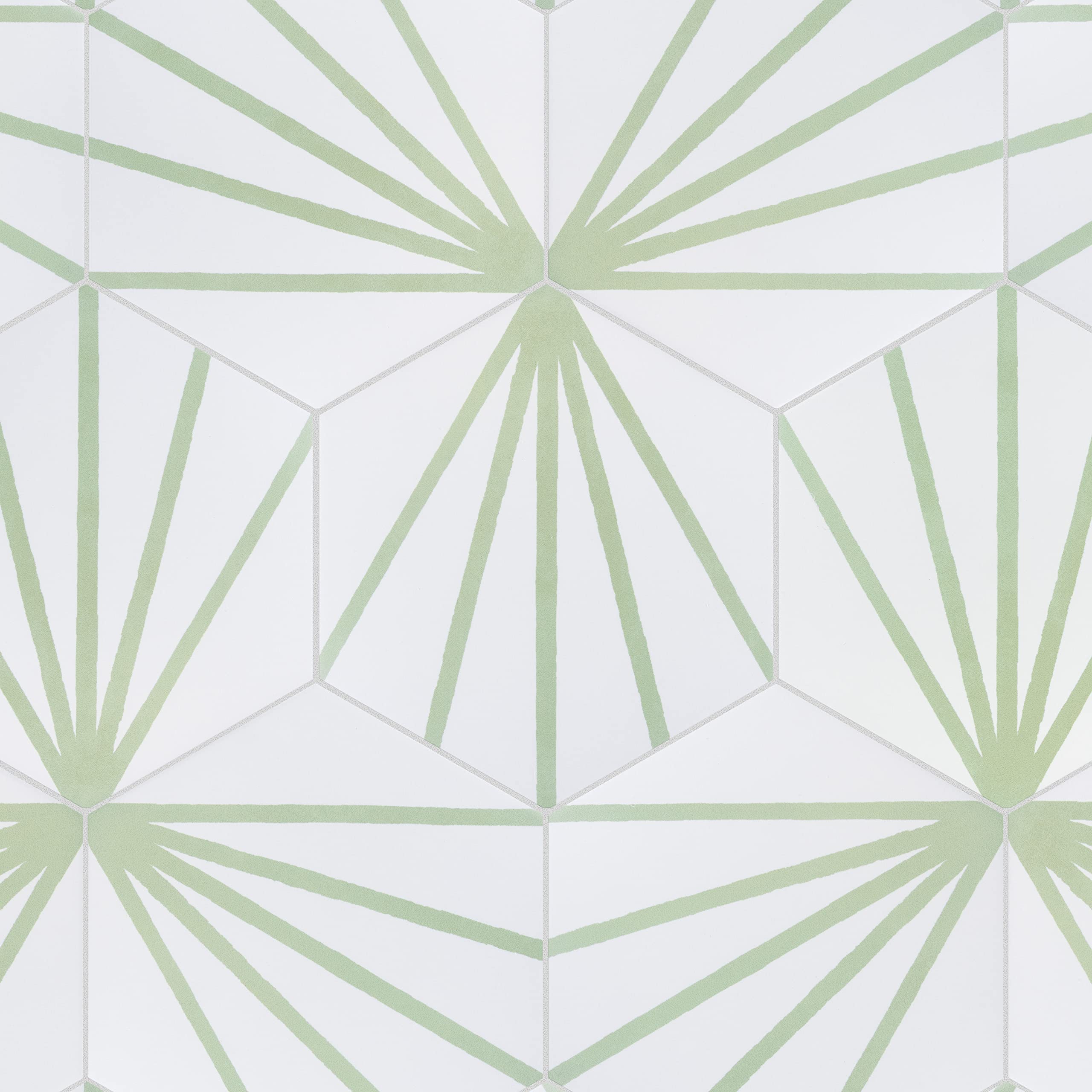 Merola Tile Horizon Dawn Hex Verde 7-3/4
