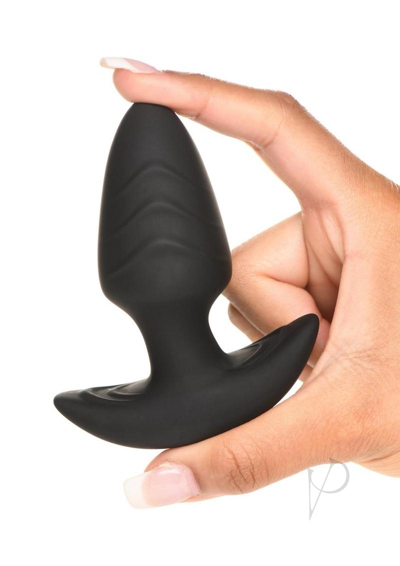 Remote Control Rechargeable Silicone Rotating Vibrating Butt Plug - Black | Anal Pleasure for Couples & Solo Play | Discreet Adult Toy for BDSM & Bedroom Fun
