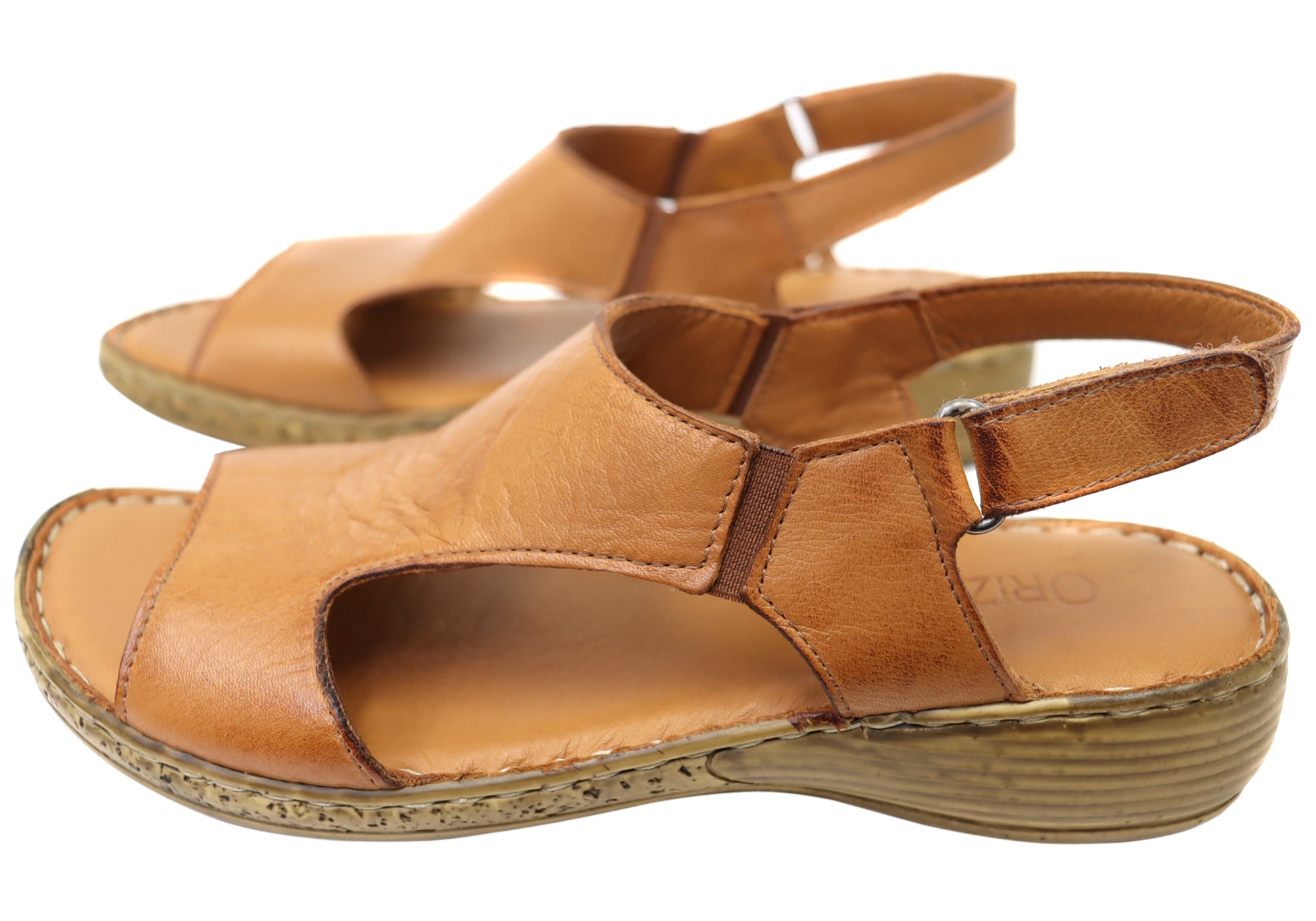 Orizonte Lumi Women's Comfortable European Leather Sandals - Stylish Summer Walking Shoes for Beach, Vacation & Casual Outings