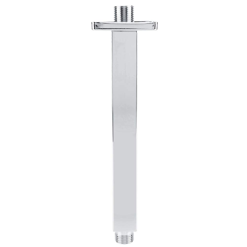 TOPINCN 10-Inch Stainless Steel Shower Arm Extension - Wall Mount Ceiling Shower Pipe for Bathroom, Long Shower Head Extension Arm - Perfect for Modern Bathroom Renovations & Spa-Like Shower Experiences