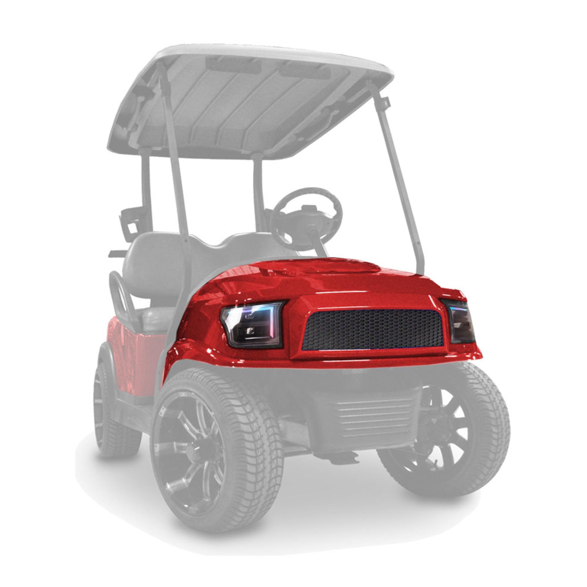MADJAX Alpha Front Cowl Kit with LED Headlights for Club Car Precedent Golf Cart | Compatible with 2004-Up Models | Golf Cart Accessories Upgrade | Perfect for Night Driving & Course Visibility