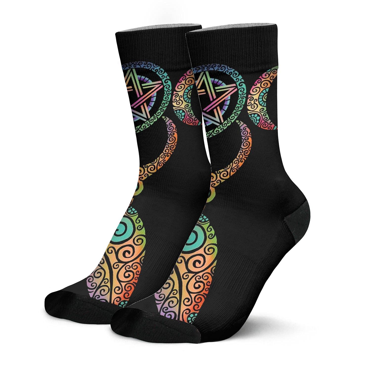 Comfortable High Ankle Crew Socks for Men & Women - Breathable Sports Socks with Cute Novelty Designs - Perfect for Running, Gym, Workout & Casual Wear - Funny Gift Idea for Friends & Family