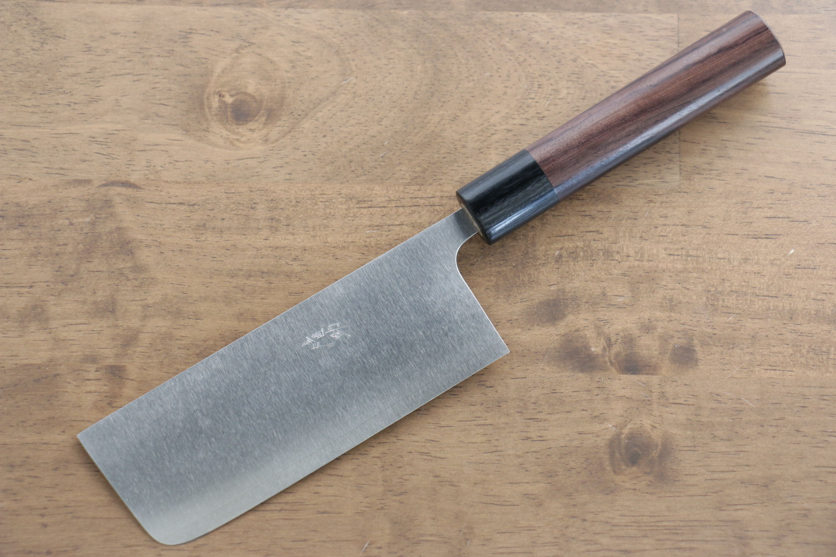 Premium Seisuke SG2 Nakiri Knife 135mm - Japanese Damascus Steel Blade with Shitan Wood Handle - Perfect for Slicing Vegetables, Herbs & Sushi Prep
