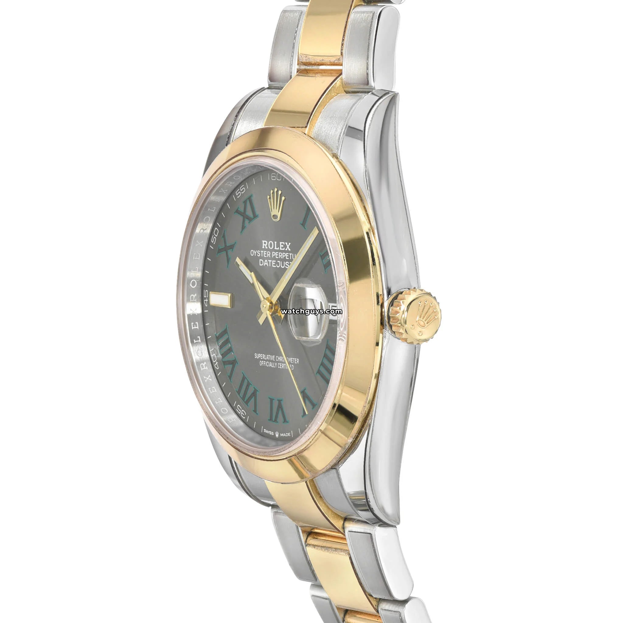 Rolex Datejust 126303 Wimbledon Men's Watch - Luxury Automatic Stainless Steel & Gold Watch with Green Roman Dial - Perfect for Business, Formal Events & Special Occasions