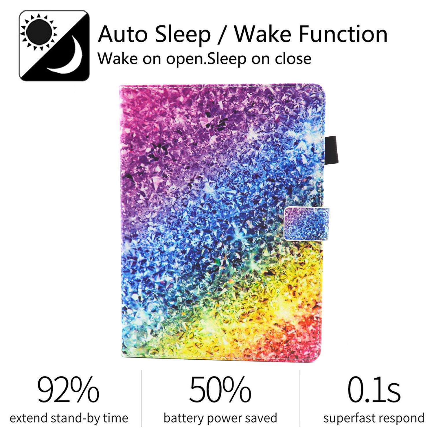 Premium Shockproof Magnetic Folio Case for iPad 9th/8th/7th Generation 10.2