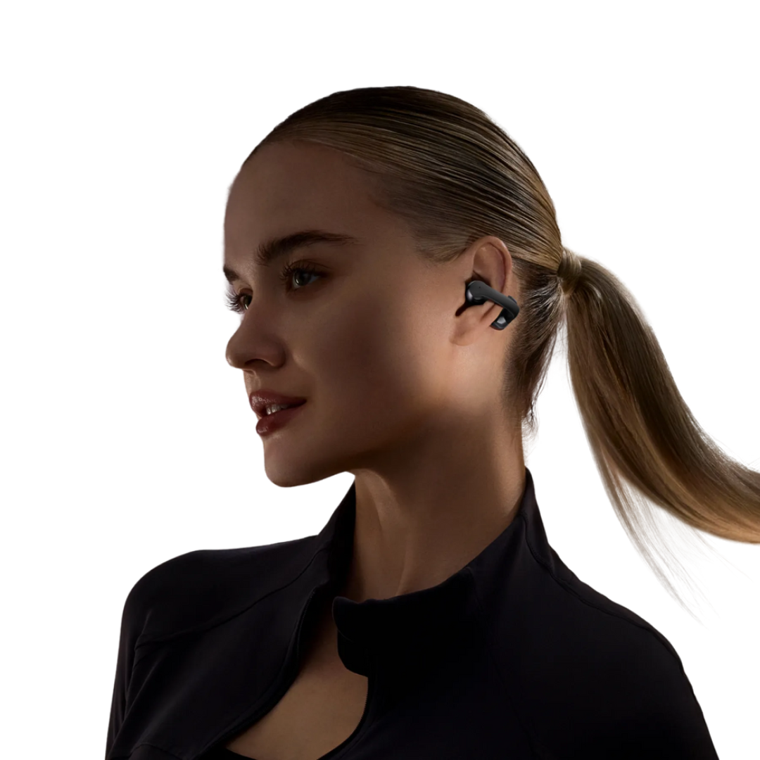 Shokz OpenDots ONE Wireless Bluetooth Headphones - Open-Ear Sport Headset for Running, Cycling & Workouts - Sweatproof & Lightweight Design