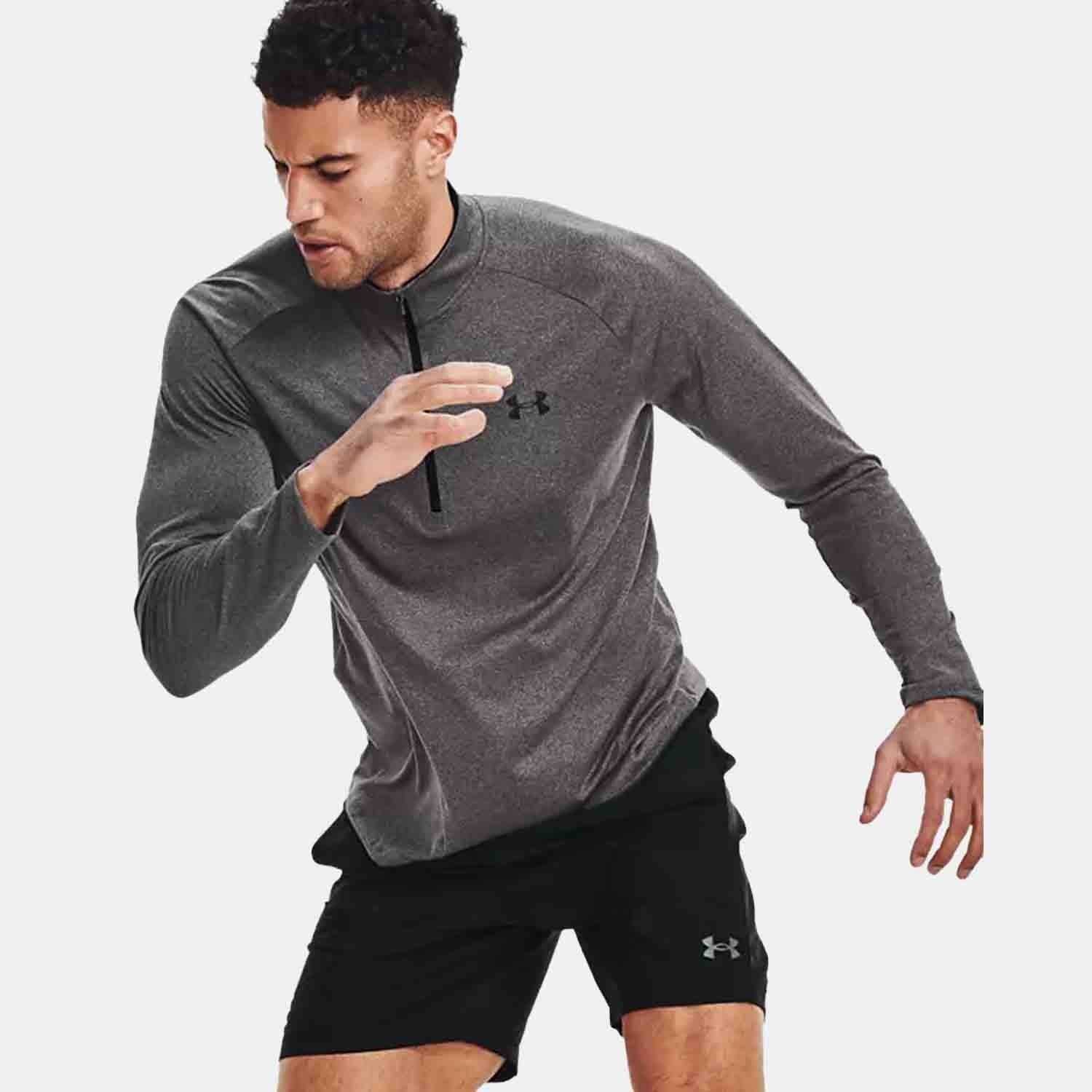 Men's UA Tech ½ Zip Long Sleeve Shirt - Moisture-Wicking Athletic Performance Top for Running, Golf & Outdoor Activities