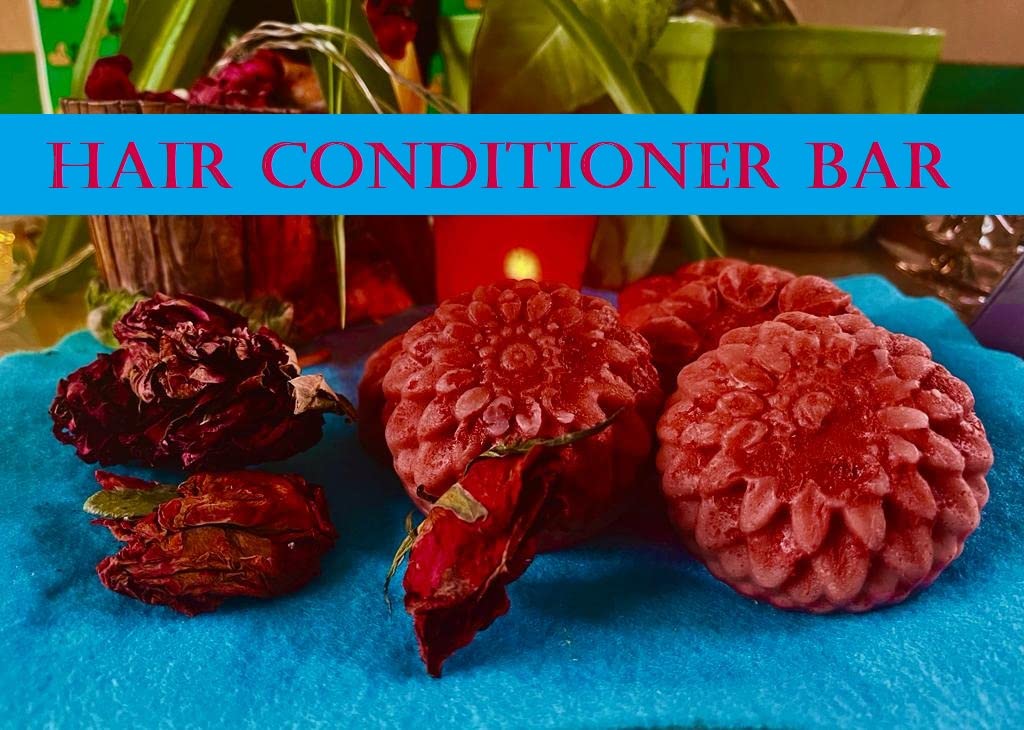 Olive Oil Shower Dry Conditioner Bar - 70g | Natural Hair Moisturizer for Dry & Damaged Hair | Perfect for Travel, Gym & Daily Use