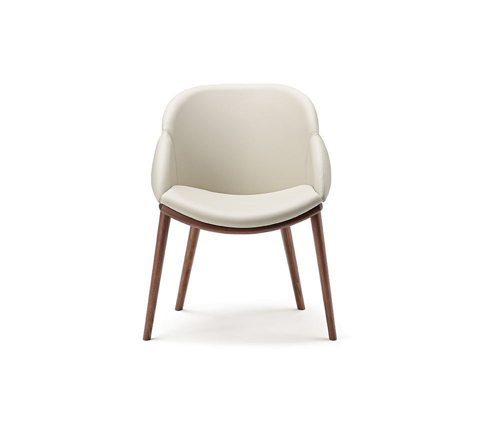 Cattelan Camilla Chair - Modern Dining Chair, Upholstered Seat, Metal Legs - Perfect for Kitchen, Dining Room & Office