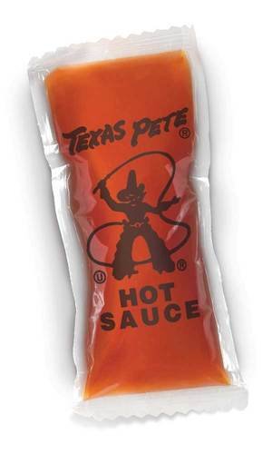 Texas Pete Hot Sauce Packets - 50 Count (7g Each) | Spicy Condiment for Tacos, Wings & BBQ | Bulk Hot Sauce for Restaurants, Catering & On-the-Go Meals
