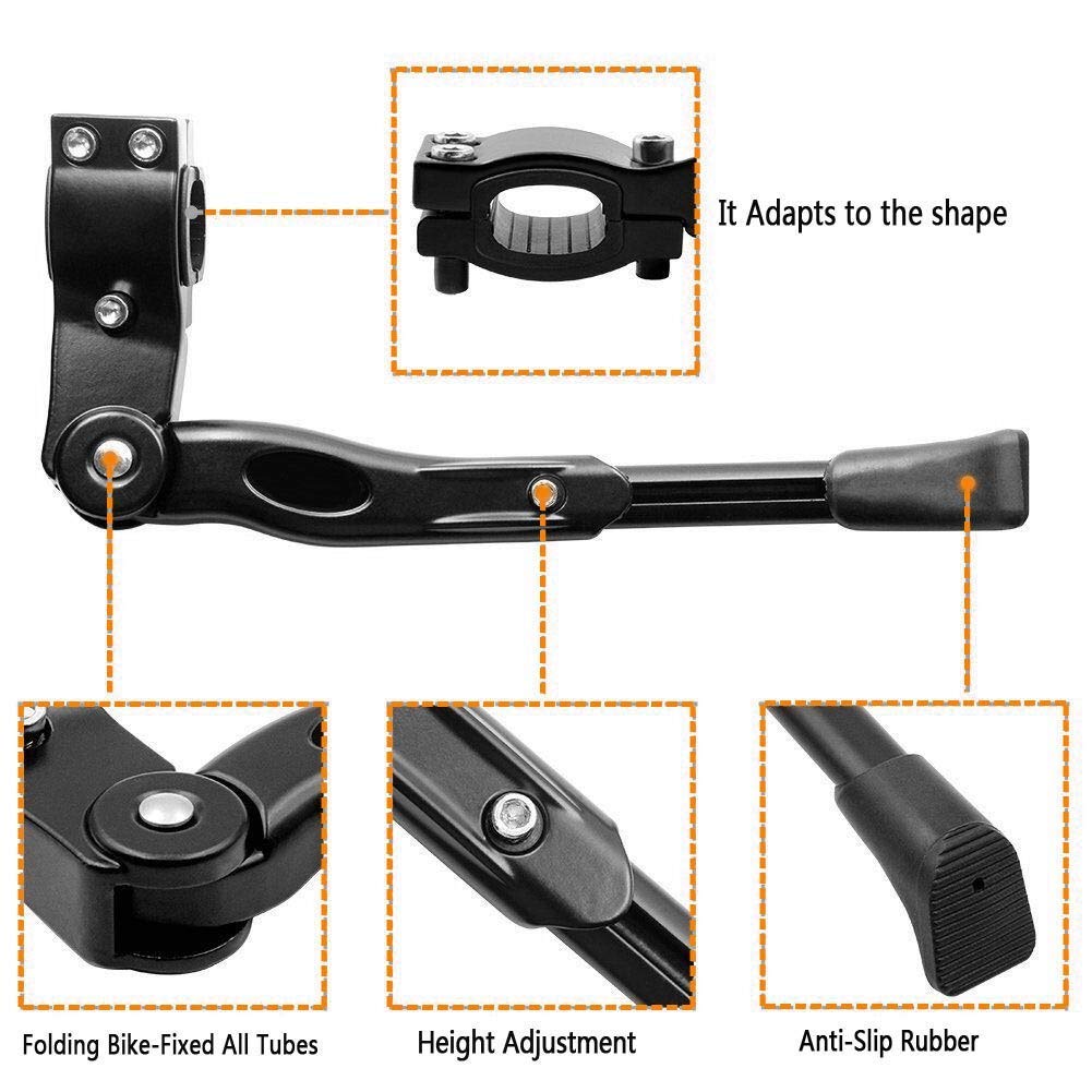 Adjustable Aluminum Alloy Bicycle Kickstand - Universal Fit for 22