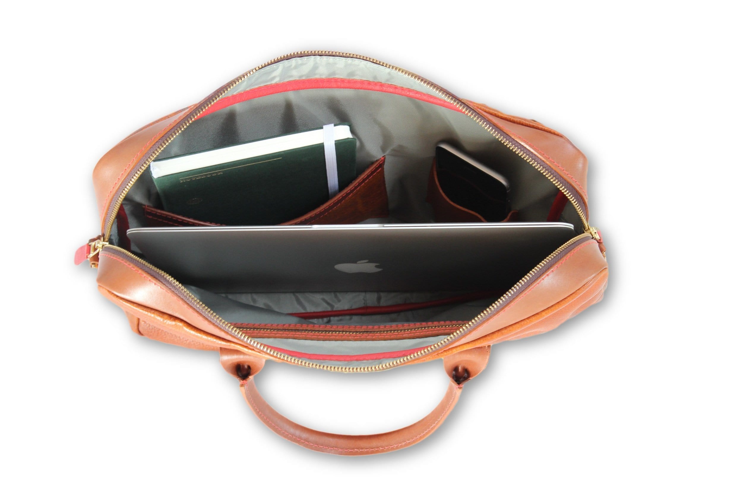 Stylish Brown Metro Bag for Women & Men - Durable Leather Crossbody Purse for Work, Travel & Daily Use - Fashionable Shoulder Bag with Multiple Pockets