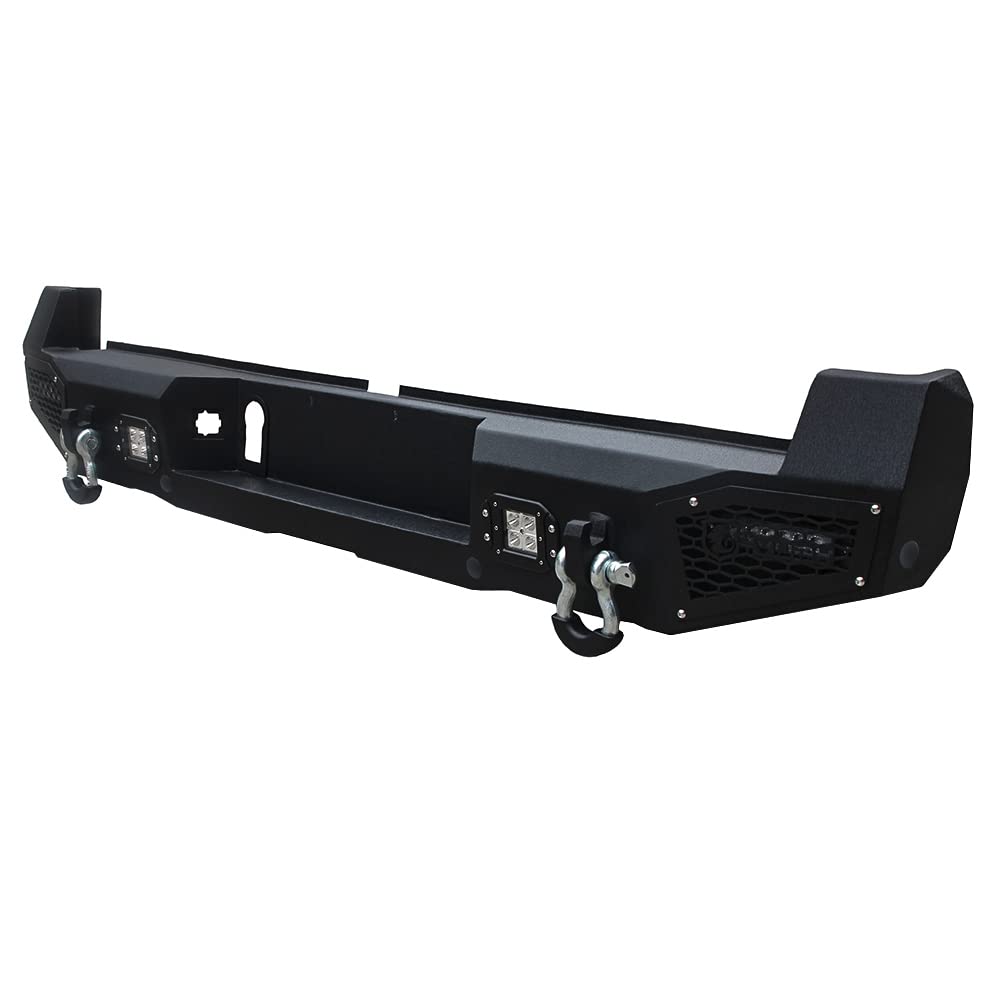 Heavy Duty Steel Front & Rear Off-Road Bumper for 2016-2023 Toyota Tacoma 3rd Gen - Winch Ready with LED Light Bar, Mud Guards & 4.75T D-Rings | Perfect for Rock Crawling, Overlanding & Extreme Off-Road Adventures