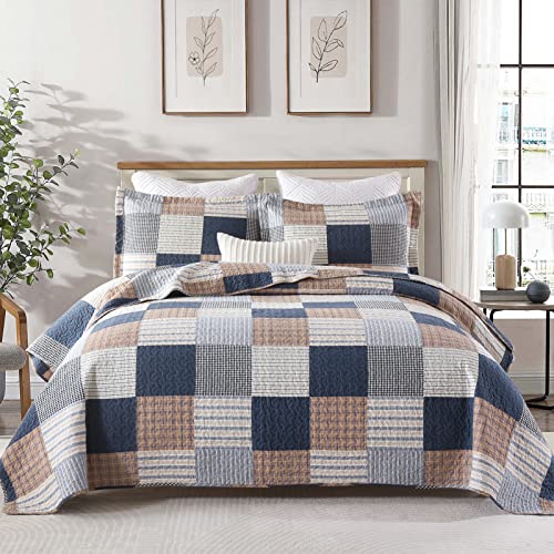 Navy/Brown/White